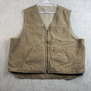 Carhartt Sherpa Lined Vest Men's Size 2XL Workwear